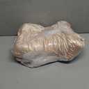 USlixury Piercing Pillow - Ear Piercing Pillow with Foam Plug, 18x12 Large Donut Plilow with 4.7x3.2 Off Center Ear Hole, Adjustable Peircing Plilow for Side Sleeper, CertiPUR-US Memory Foam,Champagne