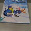 Dinosaur Snow Tube, Inflatable Snow Tube Snow Sled for Kids & Adults, Sledding Heavy Duty Reinforced Double Layers Bottom, Ideal Snow Toys Winter Outdoors Fun Boys Girls(1 Pack) (Blue)