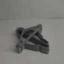 Tosnail 50 Pack 16-Inch Stainless Steel Wire Metal Non-Slip Closet Clothes Space Saving Hangers - Grey (Gray)