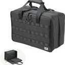 CAMPINGMOON Storage Bag Double-layer for Camping Stove IGT Tabletop Flat Burner Carry Case Black BK-46