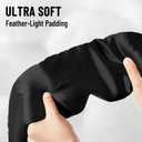 100% Mulberry Silk Sleep Mask, Large Eye Cover for Sleeping, Comfortable and Pressure-Free Sleeping Masks for Women Men, Completely Blackout (Black)