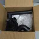 Industrial Toilet Paper Holder Wall Mount  Heavy Duty Screw Mounted Bathroom Tissue Holder Fits 8 Rolls,Rustproof Metal Pipe Style for Kitchen Cabinet,Bathroom Toilet,Contertop Hand RollMatte Black