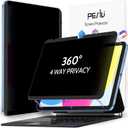 Peslv 4 Way Magnetic Privacy Screen Protector for iPad 10th Gen 2022 (10.9 Inch), Removable 360 Degree Spy Private Black Security Filter