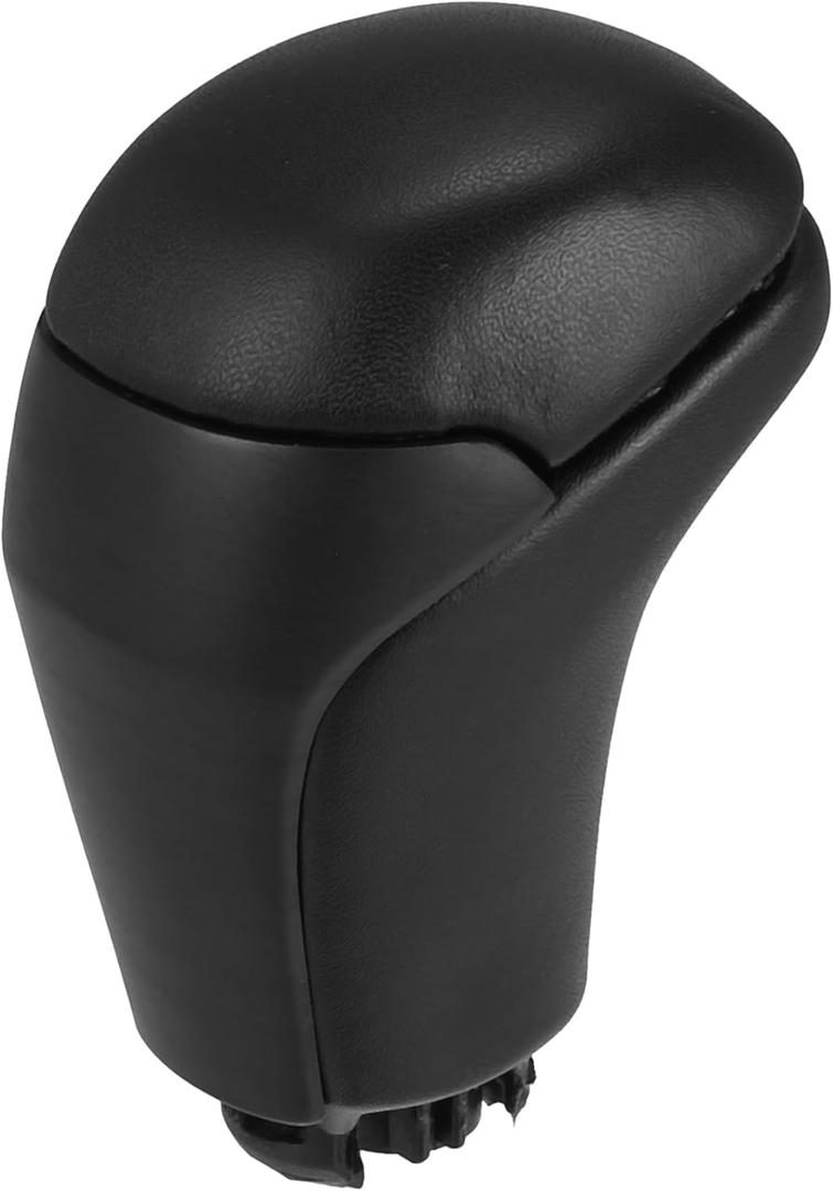 X AUTOHAUX Car Auto Automatic Gear Stick Shift Knob for Toyota Highlander 2014-2019 Tacoma TRD Sport 3.5L Black Faux Leather Black Wood Pattern