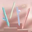 WRITECH Retractable Gel Ink Pens: Fine Point 0.7mm Assorted Color Soft Grip 8ct No Bleed & Smear Extra Smooth Writing Bullet Tip Colored Pen Set for Journaling Coloring