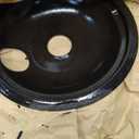 4 Pack Black Cooktop Drip Pans, Compatible with GE Hotpoint Stove. Include 2 Pcs 6'' Range Replacement Drip Pans and 2 Pcs 8 '' Burner Drip Pans for Electric Stove Top