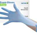 Style Setter Powder-Free Nitrile Disposable Exam Gloves, Industrial Medical Examination,Latex Free Rubber,Non-Sterile,Food Safe,Textured Fingertips,Ultra-Strong,Pack of 10(1000 PCS),Blue - Size Large