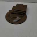 10Pcs Bat for Pottery Wheel Adapter with Removable Inserts Pottery Bats for Throwing with 12'' Round Outer and 7'' Square Inner with Pins for Potters Clay(Dark Brown)