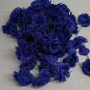 Yunlly 100 Pcs Artificial Flowers Fake Silk Roses Long Stem Rose Bouquet Wedding Party Home Decor for DIY Baby Shower Centerpieces Tables Home Decorations(Blue)
