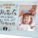 rorusio Baby Picture Frame, 8x10 Wood Picture Frame Fits a 4 x 6 Inch Photo, Funeral Decorations, Miscarriage Gifts for Dad Mothers, In Memory of Loved One Gifts, Angel Baby Memorial Gift,10,4 Pack
