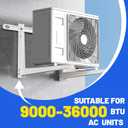 Mini Split Wall Mounting Bracket for Air Conditioner Heat Pump System Unit 9000-36000 BTU, Heavy Duty Foldable Support Bracket for for Ductless Mini Split, HVAC, Compressor