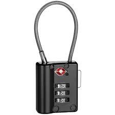 Travel Smart Conair Combination Cable Lock, Black 