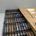 PJYuCien Dog Playpen, 8 Panels 30H Dog Pens Indoor with Bottom Pad, Metal Foldable Pet Puppy Exercise Fence Crate Kennel, Better for Small Animals,Grey