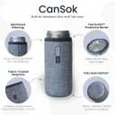 Sok It CanSok Sleeve for Beer & Soda Insulated Neoprene Cover (Festive Forest, 12oz Slim Can Sleeve)