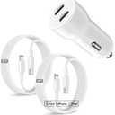 for iPhone 14 13 Car Charger,[MFi Certified]45W Dual Port USB C Rapid for Apple Car Adapter with 3ft Type C to Lightning Cable Fast Charging for iPhone 14 Pro/14 Pro Max/14 Plus/13/12/11/XS/XR/SE,iPad (White)