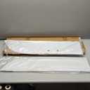 2 PCS Stainless Steel 8" Chop Tops Polished for Kenworth T680/T880 - Sunshade Visors with Anti-Scratch Film