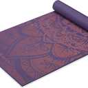 Gaiam Yoga Mat - Premium 6mm Print Extra Thick Non Slip Exercise & Fitness Mat for All Types of Yoga, Pilates & Floor Workouts (68"L x 24"W x 6mm Thick)