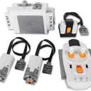 5-in-1 Motor Kit Compatible with Most Stud Building Blocks, Motor Set with Powerful Motors, Advanced Remote Control Functionality, Wide Compatibility