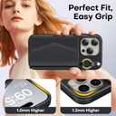 2 x TAURI for iPhone 15 Pro Case, Removable Magnetic Wallet Case with Card Holder, [Compatible with MagSafe] Durable PU Leather Phone Case with Wireless Charging, Black