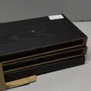 BAYKA Floating Shelves for Wall, Wall Mounted Rustic Wood Shelves for Bathroom, Bedroom, Living Room, Kitchen, Hanging Shelf for Books/Storage/Room Decor with 22lbs Capacity (Black, Set of 3, 15.7in) (A. Black - Universal Classic Style)