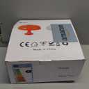 Mushroom Table Lamp W Dimmable with 4 Lighting Modes Retro Mushroom Shade Shaped Desk Lamp Mood NightLight Room Lights Table Lamp for Home Bedroom Liveroom Aesthetic Mid Century Modern (White)