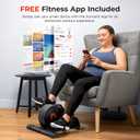 Sunny Health & Fitness Smart 2-IN-1 Under Desk Pedal Exercise, Portable Dual Function Arm/Leg Cycle for Seniors, Compact Indoor Cardio Mini Bike at Home, Free SunnyFit APP Connection