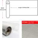 MYOYAY 304 Stainless Steel Window Screen Mesh Roll 39IN x 98FT Metal Wire Mesh Screen for Door Porch Patio Pet Poultry Cage, 39'' x 98.4'