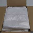 Elara PB-SS67 HDPE Disposable Saddle Pack Sandwich Bag with Flip Top Closure, 6-1/2" Width x 7" Height, Clear, Case of 2000