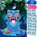 Demon Hunters Birthday Decorations, Derpy Party Games for Boys Girls, Large Poster 24PCS Letter Stickers for Kpop Party Supplies