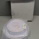 Rubtlamp 60Pcs Thanksgiving Plastic Plates, White Plastic Plates With Orange Pumpkin and Alphabet, Premium Heavy Orange plates Include 30 Dinner Platos 10.25", 30 Dessert Platos 7.5" For Party