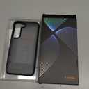 TORRAS Shockproof Galaxy S22 Case, [Military Grade Drop Tested] Translucent Matte Hard Back & Soft Edge Slim Protective for Samsung S22 Case Guardian Series, Black