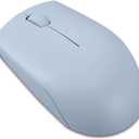 Lenovo 300 Wireless Compact Mouse  2.4 GHz Cordless Computer Mouse for PC & Laptop with Windows  Ambidextrous Design  Optical Sensor 1000 DPI  12-Month Battery Life  USB Nano Receiver, Black (Frost Blue)