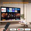 Mini Projector with WiFi and Bluetooth, Portable Projector Support 1080P, Auto Keystone,210° Rotation, Smart Projector with build-in APP for Home Theater Night