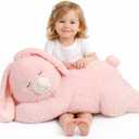 Large 31.5" Bunny Stuffed Animal, Giant Easter Plush Bunny, Jumbo Soft Rabbit Toy Birthday Party Gifts for Kids Girls Boys