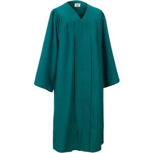 GradClassical Unisex Matte Graduation Gown Only for High School and Bachelor, Choir Robes for Church, Judge Costumes (Green)