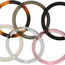 12 Pcs O-Ring Handbag Handles - Round Purse Handles for Tote Bag, Crochet Bags, DIY Purse Making(6 Colors)
