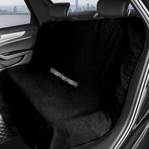 ZIMABLUE Terry Cloth Back Seat Cover Black Universal Waterproof Car Sport Towel Seat Cushion Non-Slip Sweat-Absorbent Towel Cloth Suitable for All Seasons Waterproof Beach Seat Cover Washable