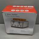 Toaster 4 Slice Retro Stainless Steel,Best Prime 4 Slice Toaster Wide Solt with 7 Shade Settings, Perfect for Waffles, Bagels and More Lainsten T-527