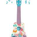 Lexibook, Disney Stitch, My First Guitar for Children, 6 Nylon Strings, 53 cm / 21'', Guide Included, Blue, K200D