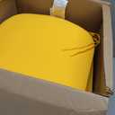 Wellsin Outdoor Chair Cushions for Patio Furniture - Patio Chair Cushions Set of 6 - Water Resistant Round Corner Outdoor Seat Cushions 17"X16"X2", Yellow