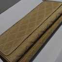 MBIGM Bullnose Non-Slip Stair Treads with Reusable Adhesive (14 Pack) 9.5" x 30" Wooden Steps Protection -TPU Backing with Steel Reinforcement - Stair Treads Bullnose for Wooden Steps - Diamond, Camel