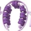 360 Wrap Around Leg Fascia Ring Massager, Deep Tissue Muscle Recovery Roller for Legs, Manual Cellulite Massager for Soreness & Swelling Relief, Compact & Easy to Store, Durable Material (purple)