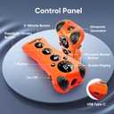 Adjustable Ultrasonic Dog Trainer  World's First Variable Frequency Pet Behavior Corrector with 10 Level Ultra Sound, 18 Dog Whistles, Anti-Bark Flashlight, Humane Dog Deterrent (Orange)