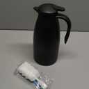 70oz Thermal Coffee Carafe Insulated Coffee Thermos, Stainless Steel Insulated Vacuum Coffee Carafes For Keeping Hot, Double Walled Insulated Vacuum Flask, Tea Water Coffee Dispenser Airpot (Black)