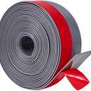 TORRAMI Wide Silicone Weather Stripping 3 inch Width 20 Feet Length, Draft Stopper Seal for Barn and Garage Door Under Bottom,Top, Sides, Grey