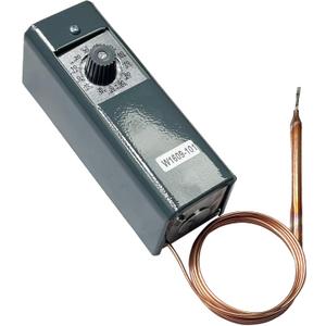 W1609-101 Refrigeration Thermostat Temperature Controller Remote Bulb TH-1609 ( from -30 Degrees F to 90 Degrees F ,-34 Degrees C to 32 Degrees C, 5 Ft Capillary)
