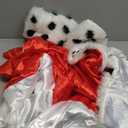 Cruella De Vil Coat Costume Accessory with Gloves, Official Disney Cruella Coat and Gloves Set (M (8-10))