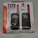 Motorola Solutions, Portable FRS, T210, Talkabout, Two-Way Radios, Rechargeable, 22 Channel, 20 Mile, Black W/Red, 2 Pack