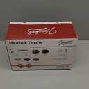 Homemate Heated Blanket Electric Throw - 50"x60" Heating Blanket Throw 1/2/4/6/8 Hours Auto-Off 10 Heat Levels Over-Heat Protection Luxury Faux Fur Sherpa ETL Certification