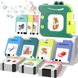 Talking Flash Cards for Toddlers 1 2 3 4 5 6 Year Olds, 420 Sight Words, Montessori Toys to Learning, Pocket Speech Therapy Toys for Toddlers, Sensory Preschool Educational Birthday